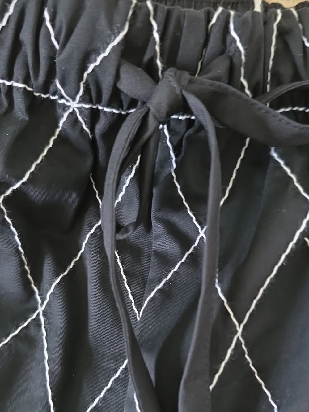 Tory Burch Pants with White Diamond Grid